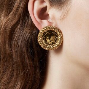 J.Crew Gold-Tone Twisted Rope Earrings